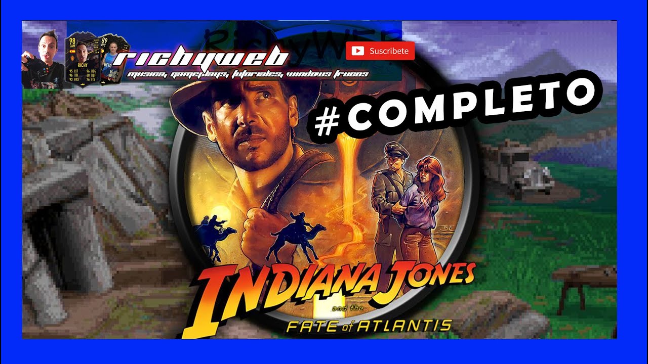 Indiana Jones Fate of Atlantis Español Gameplay Full Walkthrough Version CD